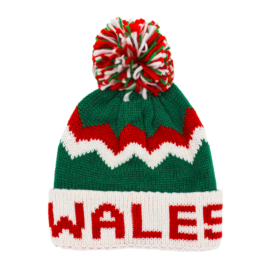 Wales Pom Pom Hat