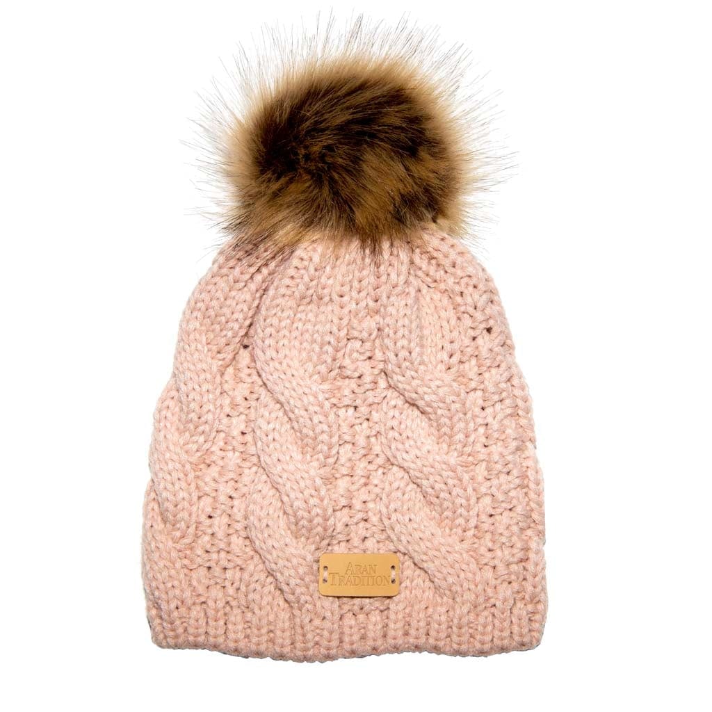 Cable Pom Pom Hat