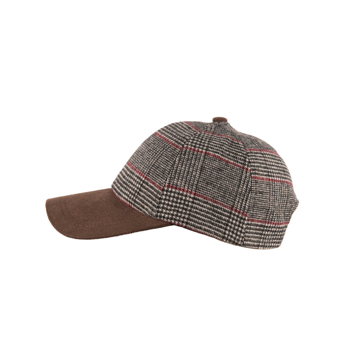 Heritage Traditions Tweed Suede Baseball Cap - Wool Mix Tweed Hat