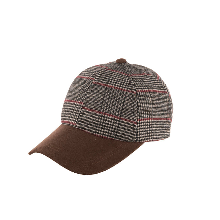 Heritage Traditions Tweed Suede Baseball Cap - Wool Mix Tweed Hat