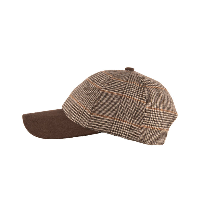 Heritage Traditions Tweed Suede Baseball Cap - Wool Mix Tweed Hat