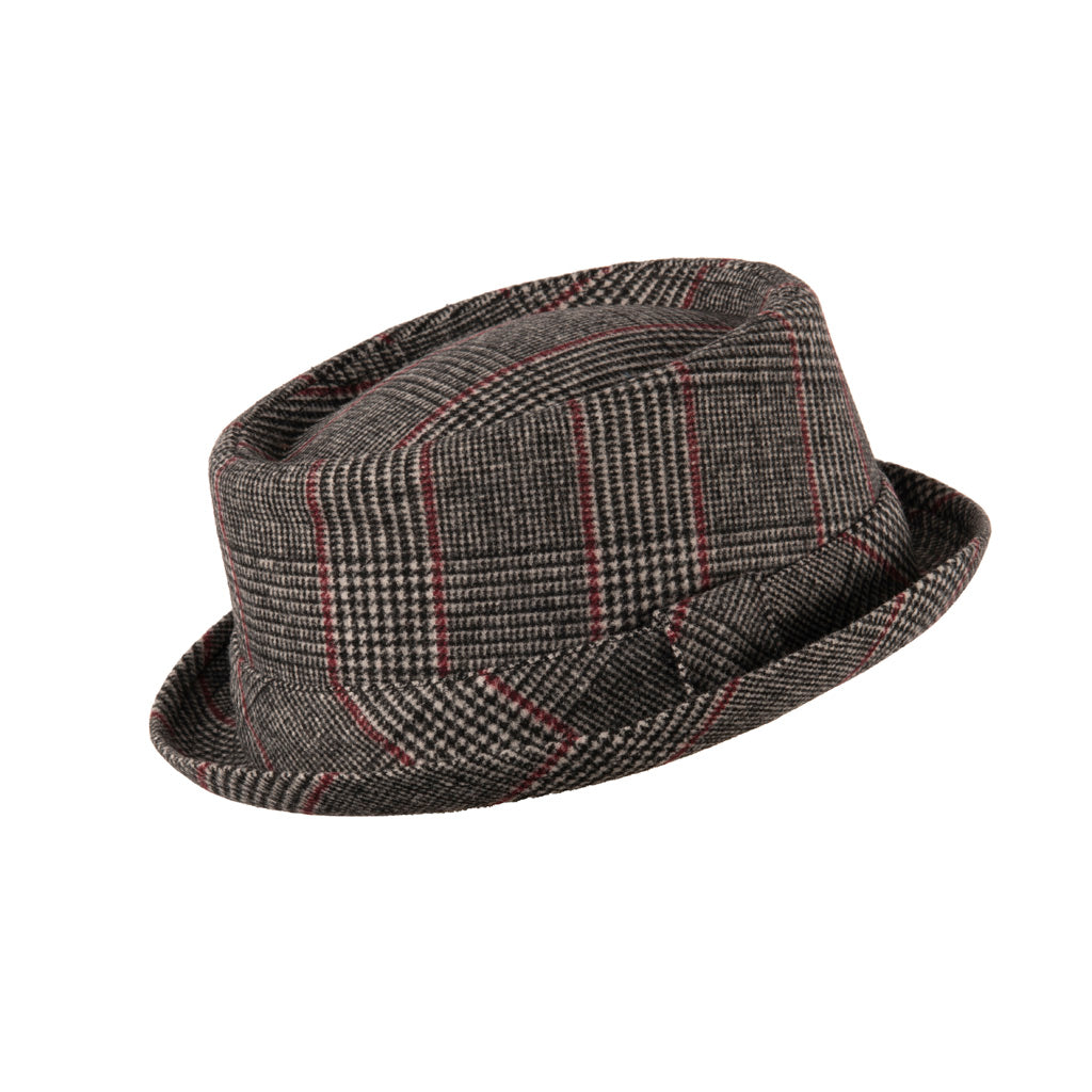 Doyle Tweed Pork Pie Hat Prince of Wales Check