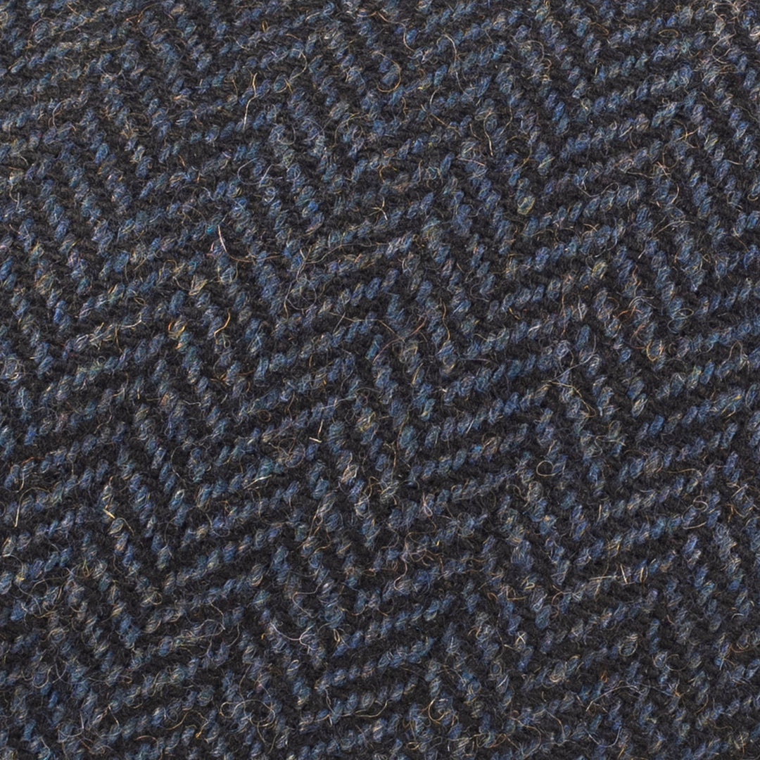 Herringbone Tweed Panel Flat Cap