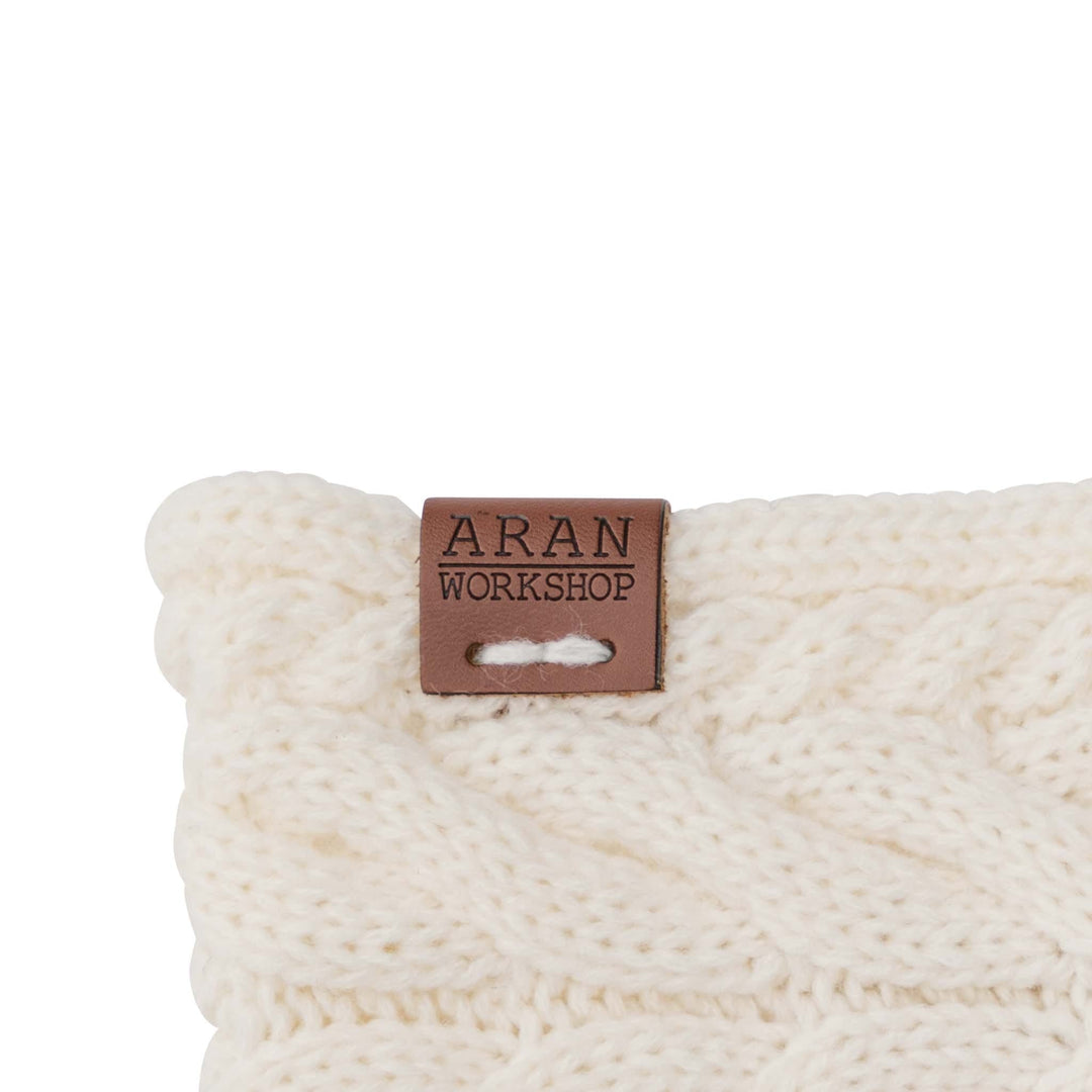 Shop the Aran Button Headband | Cable Knit with Button Detail