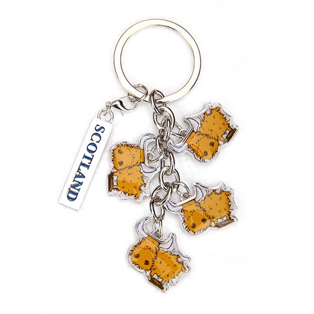 Highland Cow Toffee Key Ring