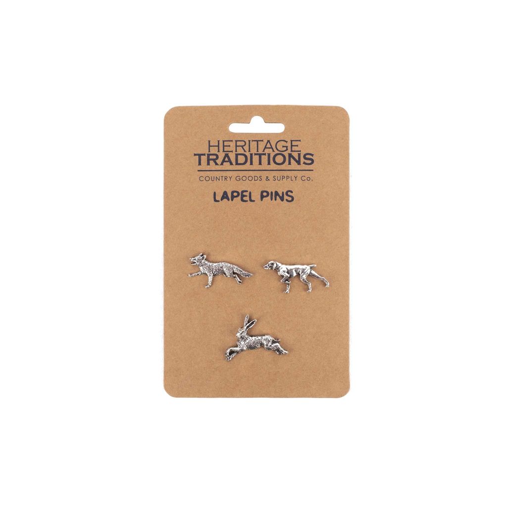 Heritage Lapel Pin Badge 3 pack