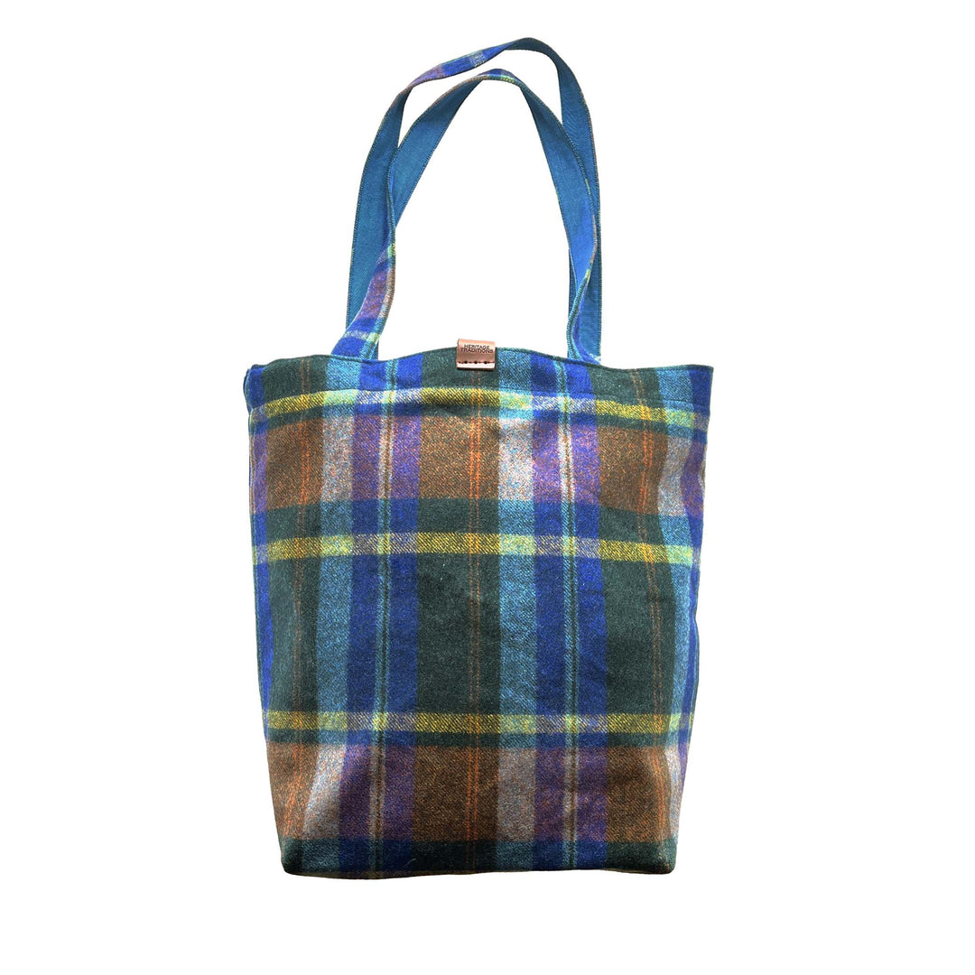 Check Tweed Shopper Bag