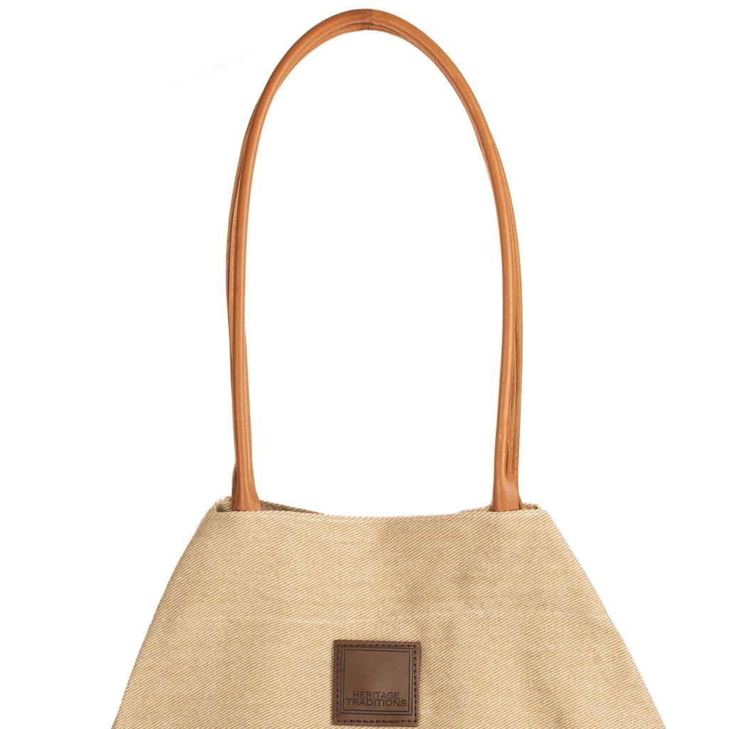 Heritage Canvas Envelope Bag - Tan