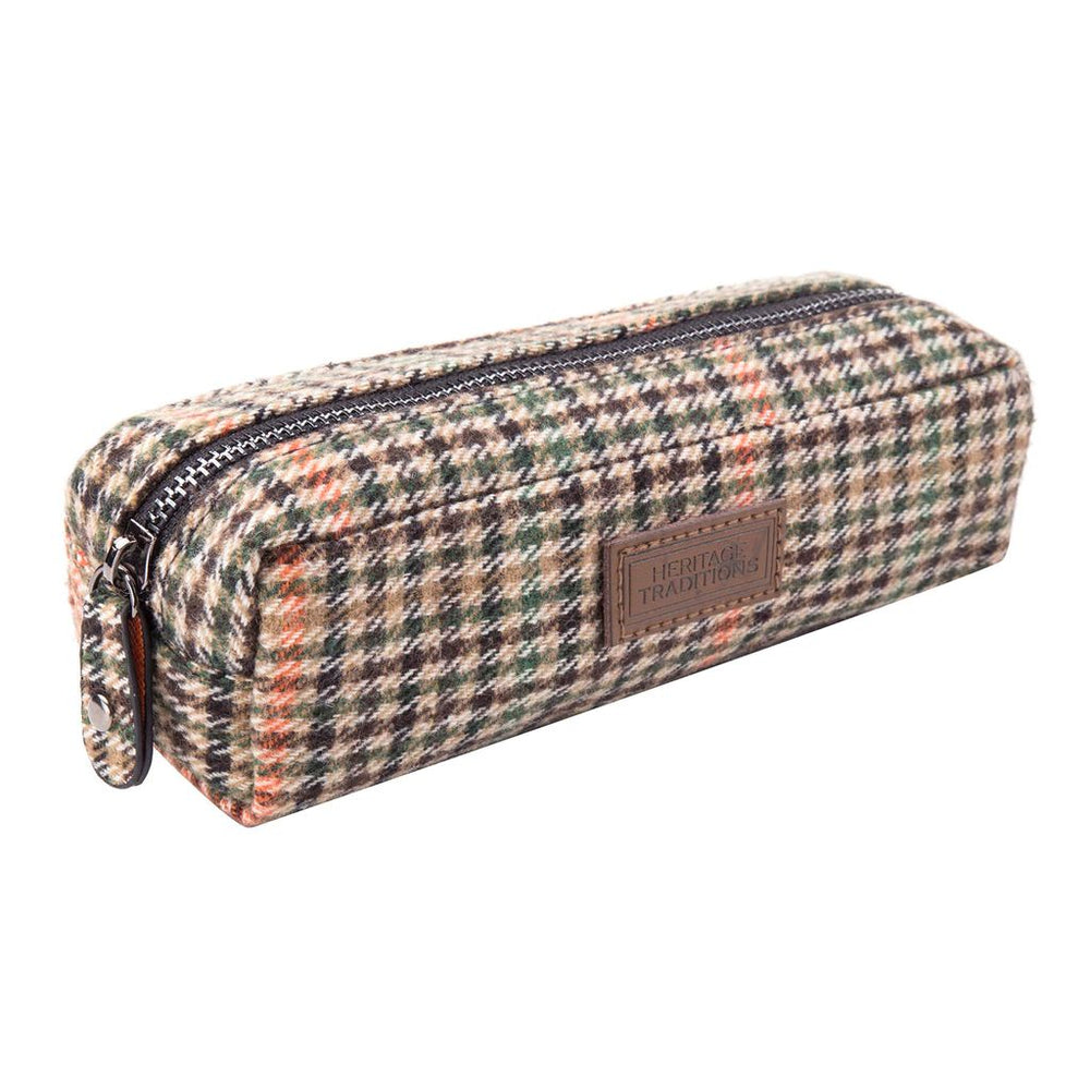 Tweed Check Travel Pouch