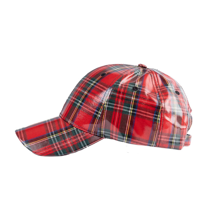 Tartan Shiny PU Baseball Cap