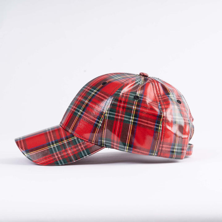 Tartan Shiny PU Baseball Cap