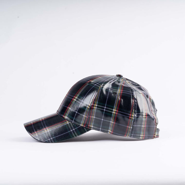 Tartan Shiny PU Baseball Cap