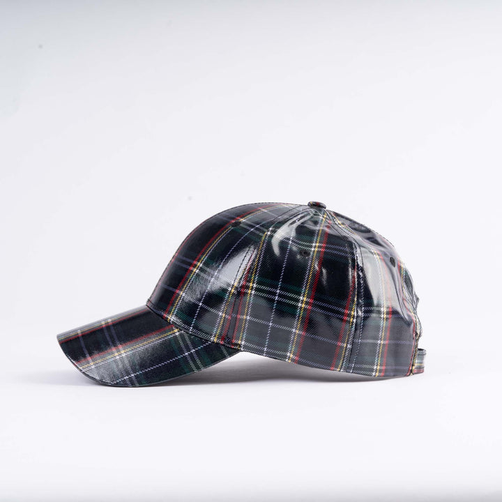 Tartan Shiny PU Baseball Cap