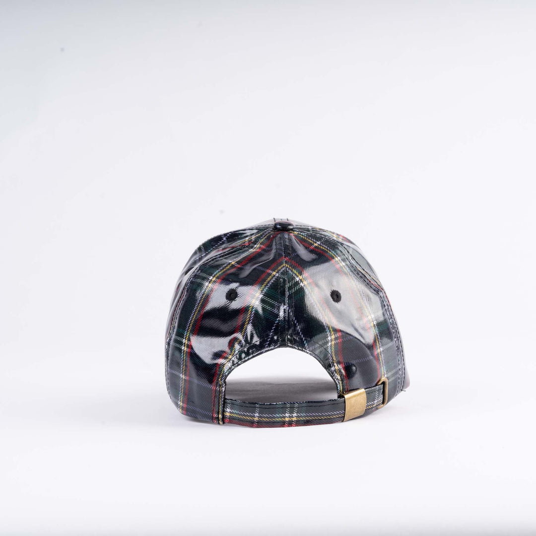 Tartan Shiny PU Baseball Cap