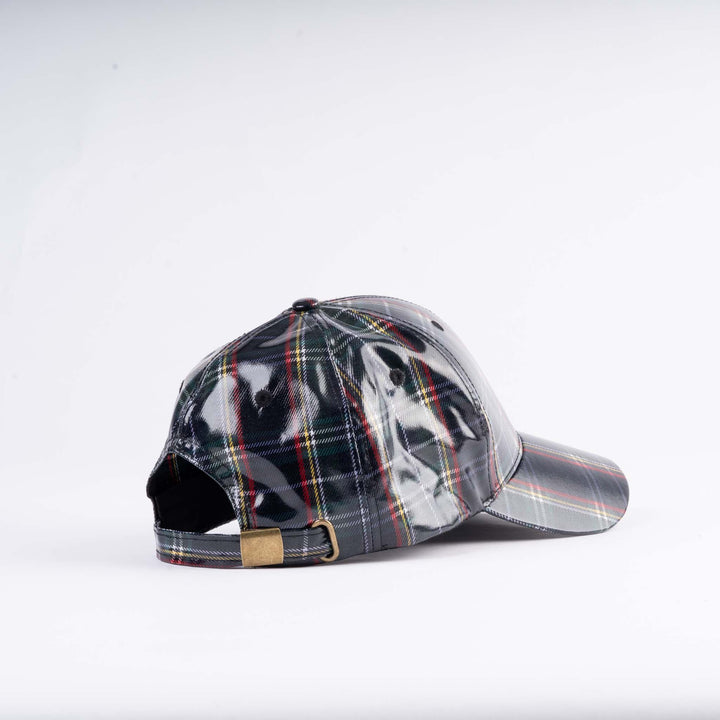 Tartan Shiny PU Baseball Cap