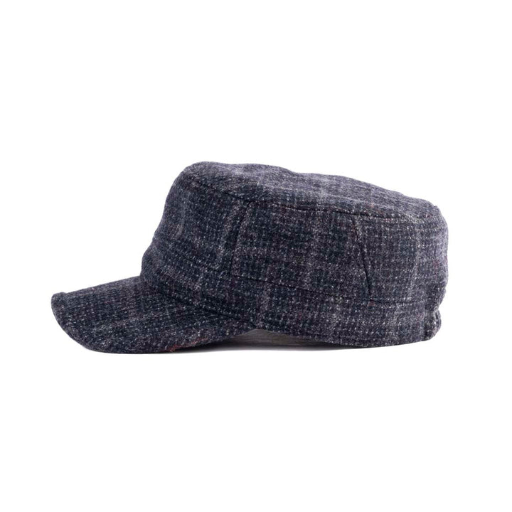 Tweed Military Cap - Wool Mix