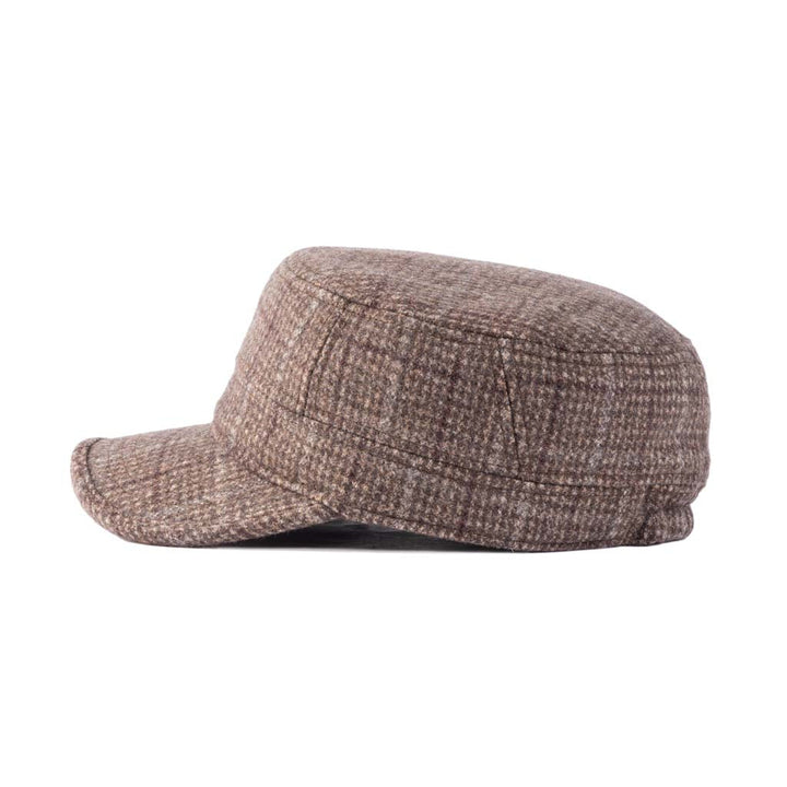 Tweed Military Cap - Wool Mix