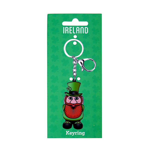 Irish Leprechaun Acrylic Keyring