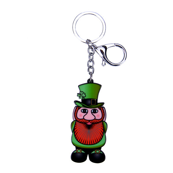 Irish Leprechaun Acrylic Keyring