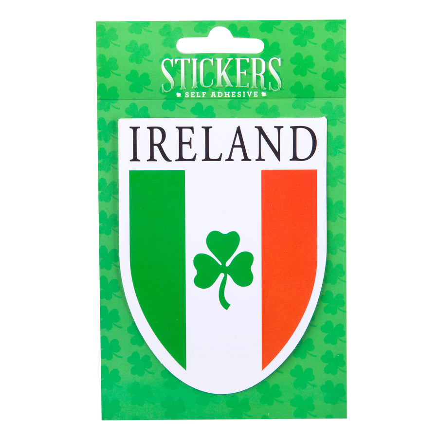 Tricolour/Shamrock Sheield Sticker