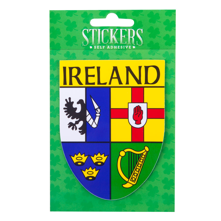 Ireland 4 County Crest Sticker - Show Your Irish Pride