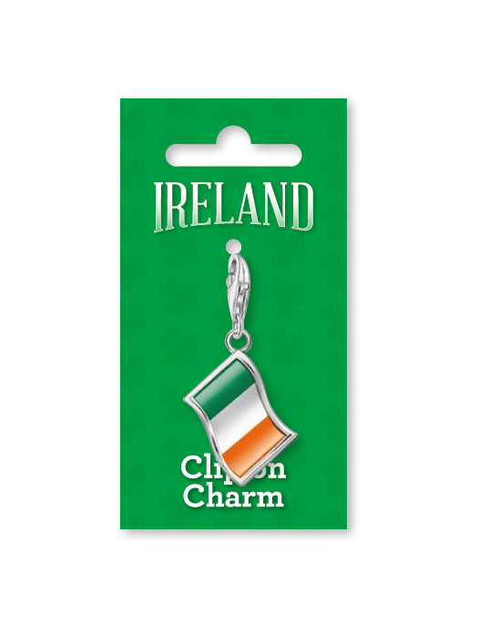 Irish Flag Clip On Charm