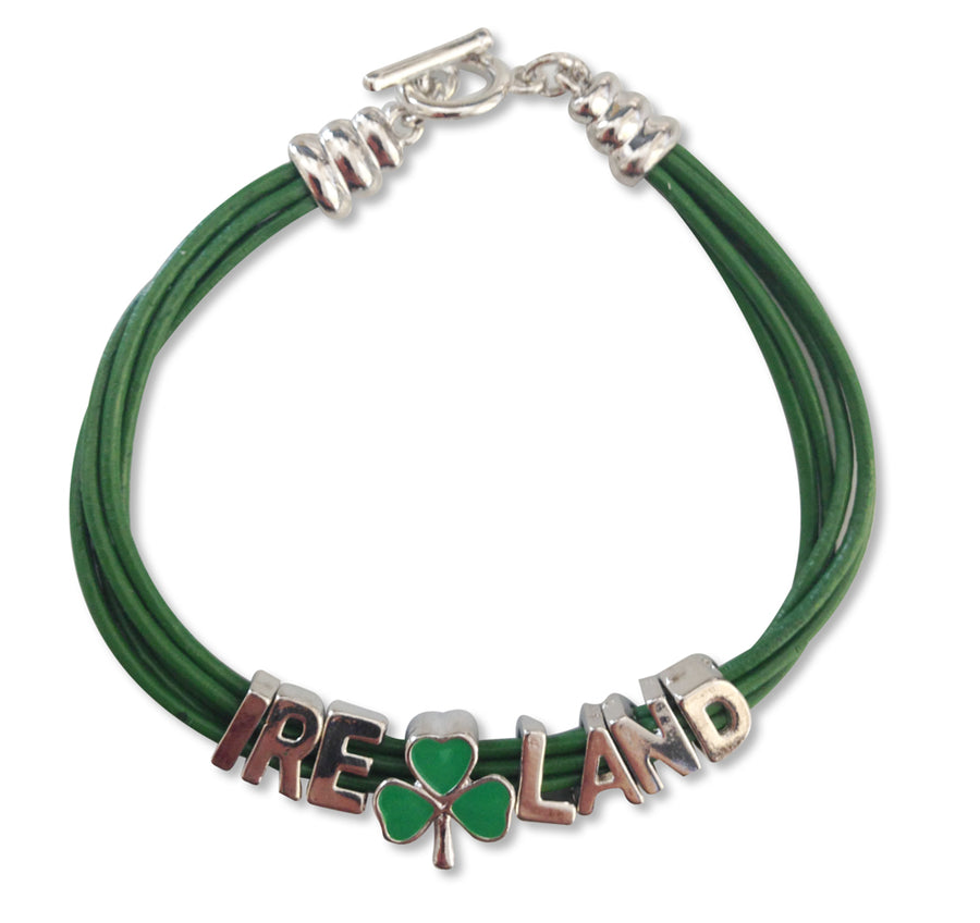 Green Band IRELAND Letters Bracelet