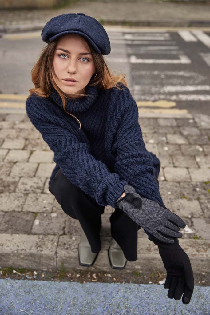 Womenswear Herringbone Gloves