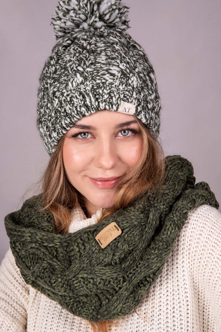 Aran Cable Knit Snood | Chunky Multi-Cable Design | Soft 3GG Knit