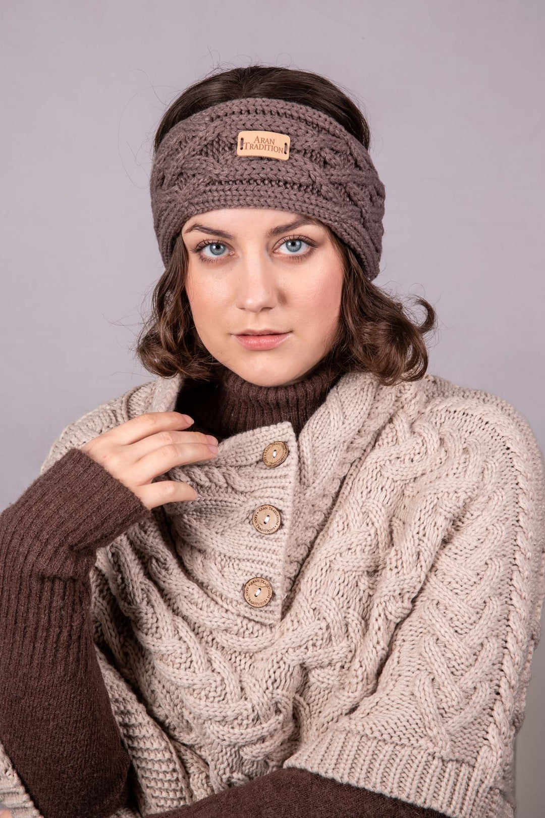 Stay Warm & Stylish with Aran Cable Knit Headband