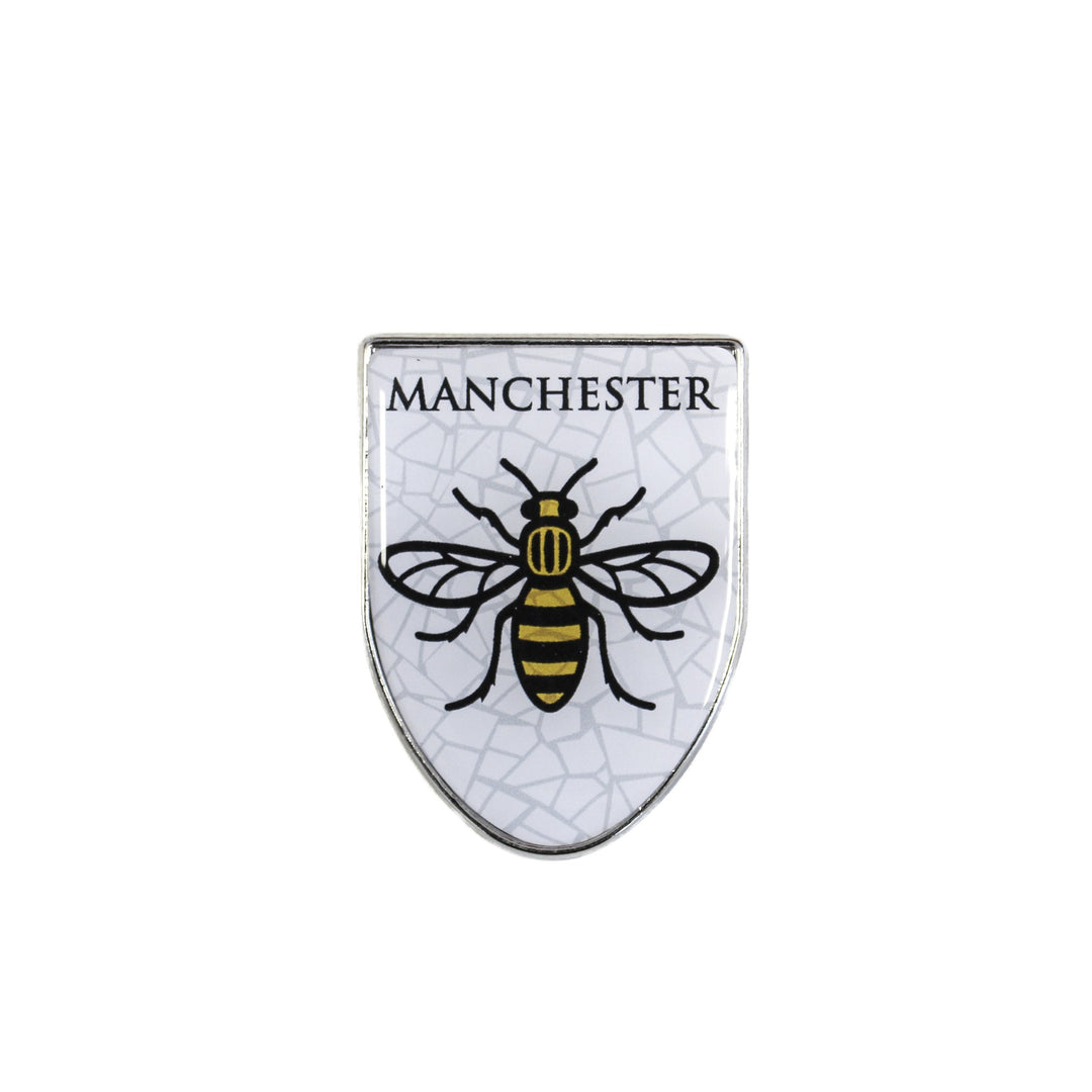 Manchester Bee Shield Keyring