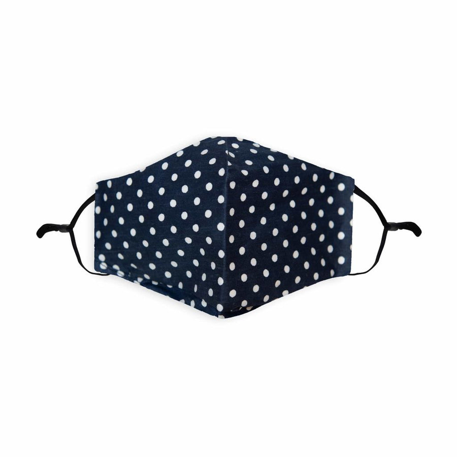 Heritage Cotton Face Masks - Navy Teal Paisley Print