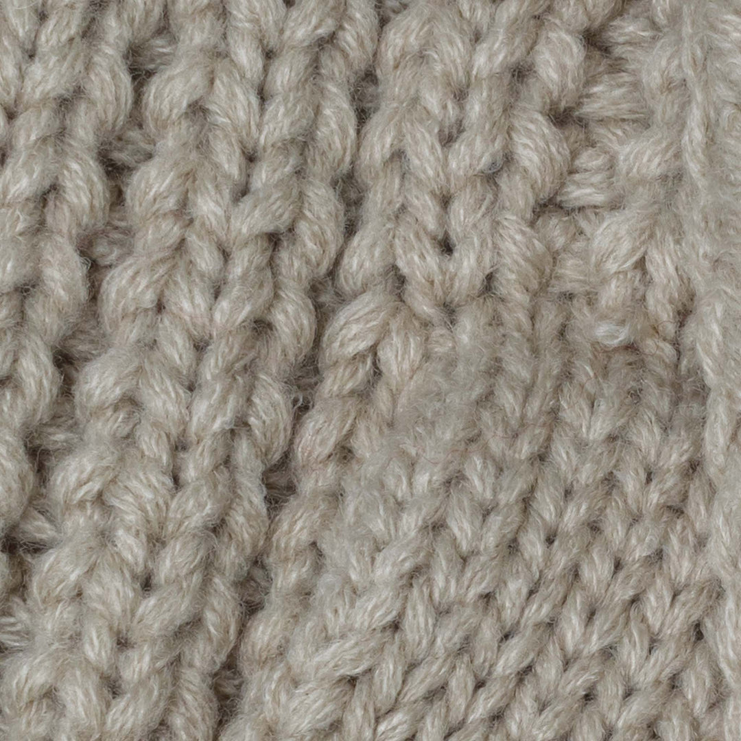 Stay Cozy & Chic with Aran Cable Knit Mittens | Diamond Cable Design