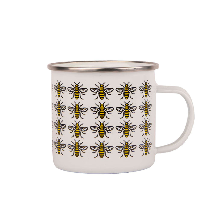 Big City Manchester Bee Enamel Mug - 500ml Size