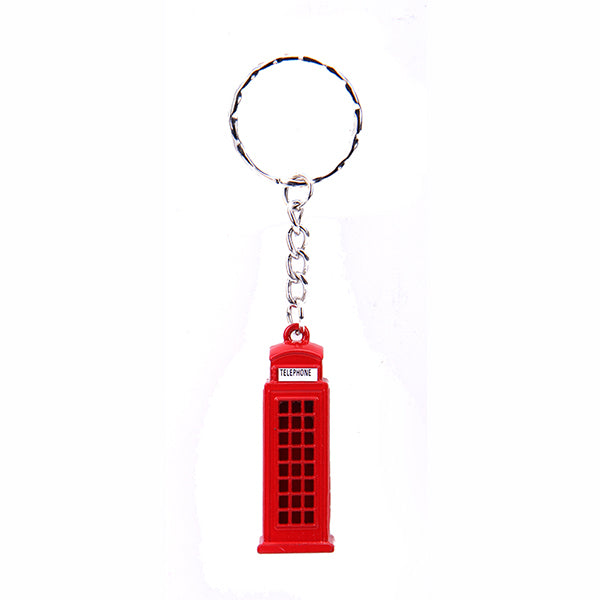 Union Jack London Red Telephone Box Keyring