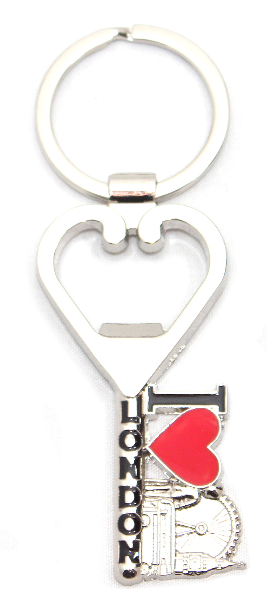 Heart Shape Opener Key Keyring