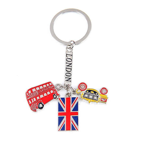 Flag, Bus, Carriage Keyring