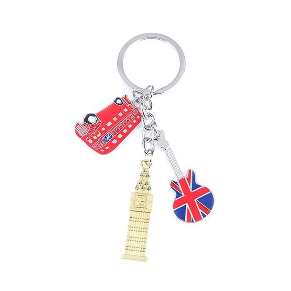 Bus, Big Ben, Guitar Keyring