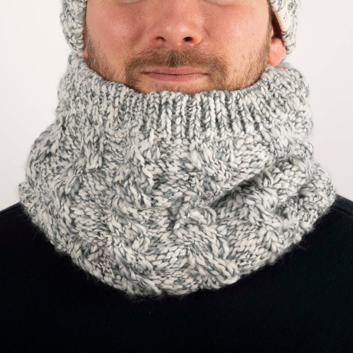 Aran Cable Slub Neckwarmer Snood