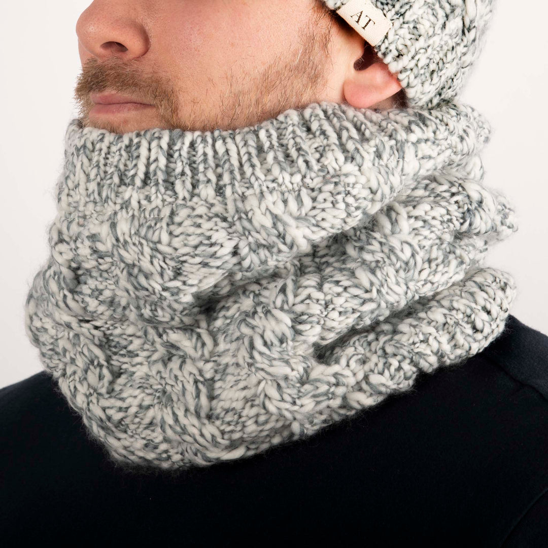 Aran Cable Slub Neckwarmer Snood