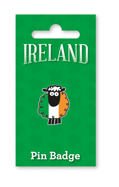 Tricolour Sheep Pin Badge