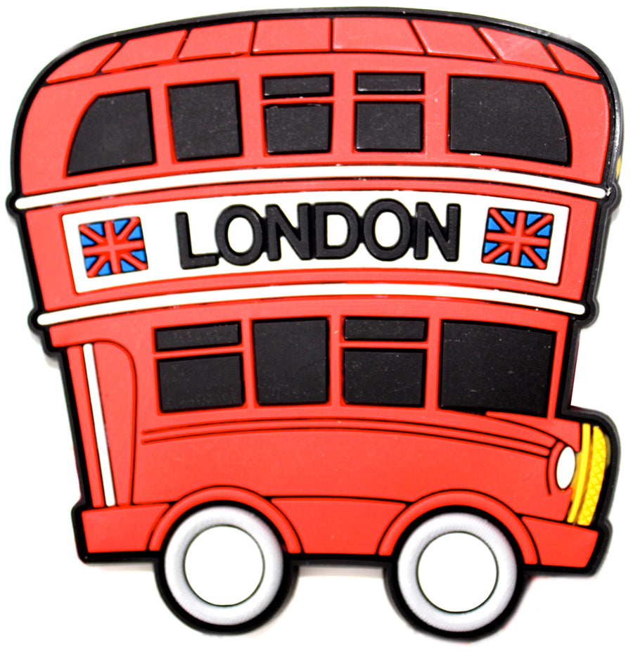 Red Bus Epoxy Magnet