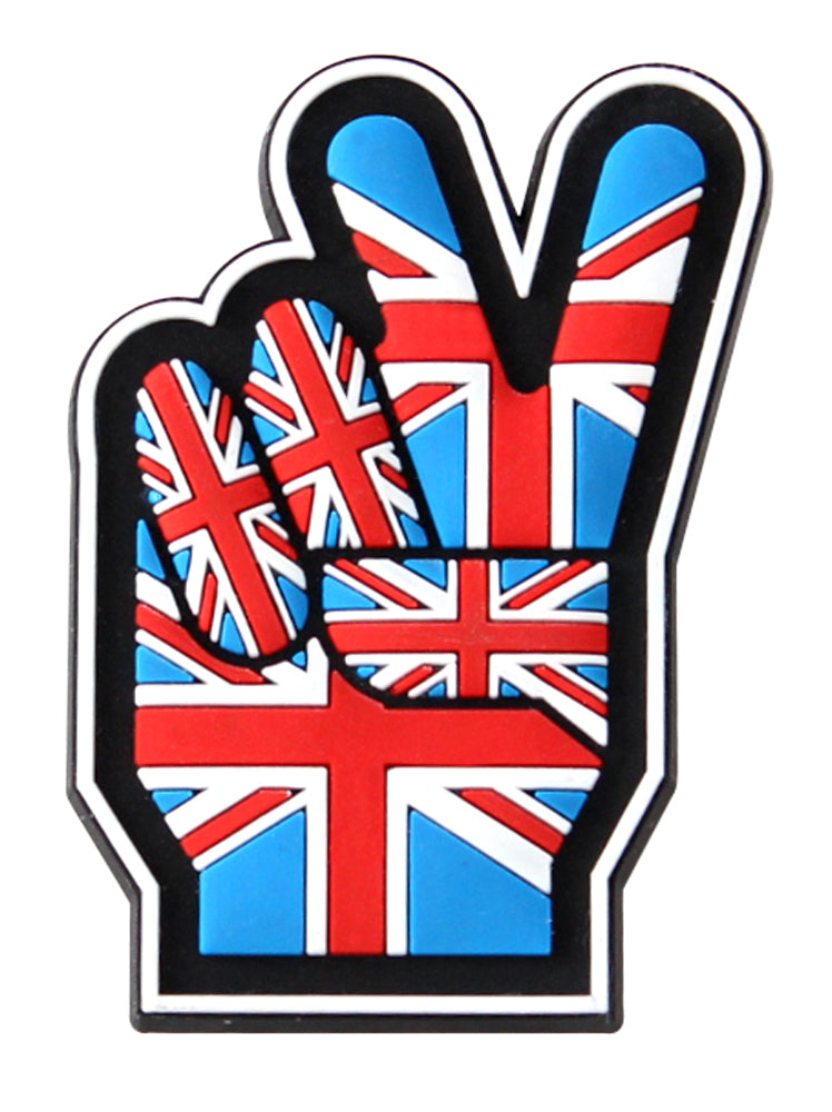 Union Jack Victory Fingers Epoxy Magnet