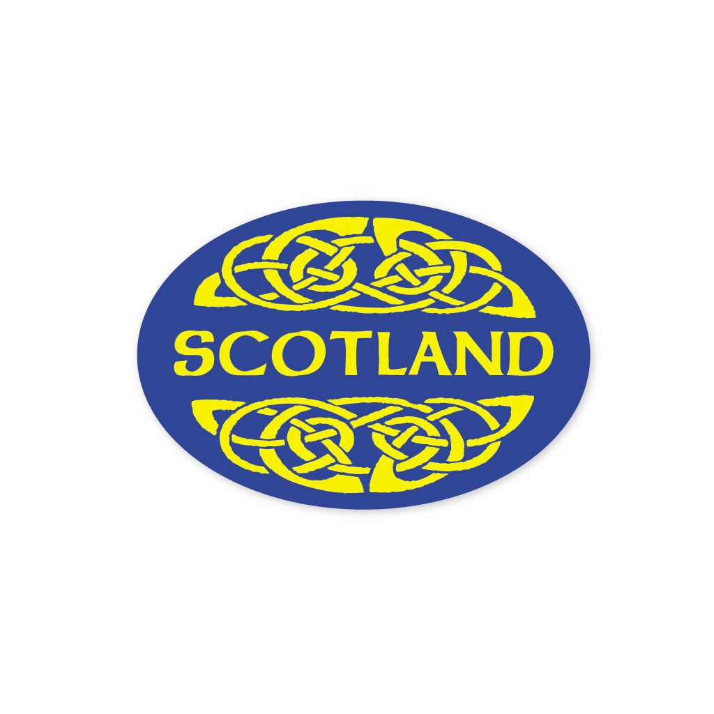 Scotland Oval Blue/Yellow Celtic Oval Sticker