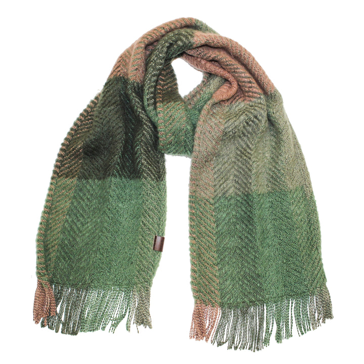 Herringbone Tweed Large Scarf