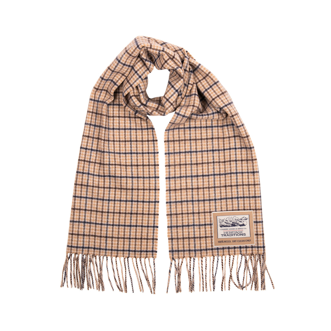 Heritage Traditions Check Wool Scarf