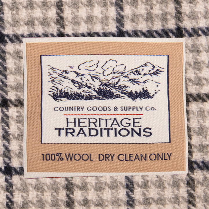 Heritage Traditions Check Wool Scarf