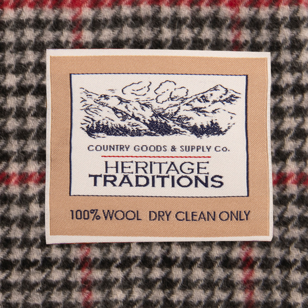 Heritage Traditions Check Wool Scarf