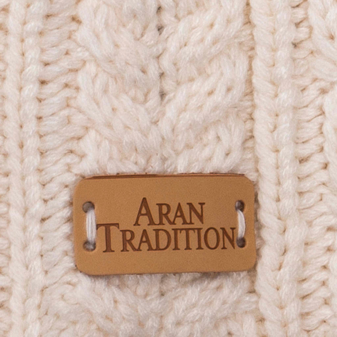 Aran Cable Button Wrap Scarf