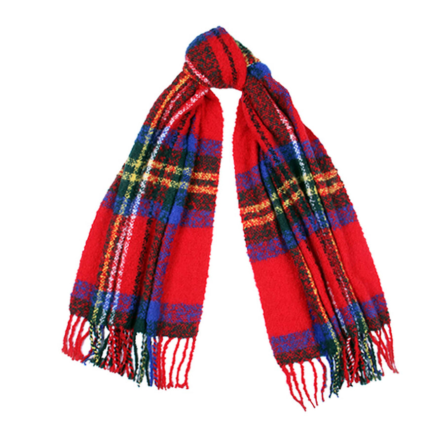 Tartan Boucle Blanket Scarf 